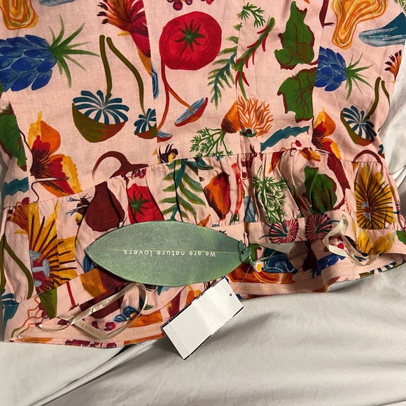 FARM Rio ~ Bright Farm Beige Strapless Maxi Dress - Picture 6 of 8